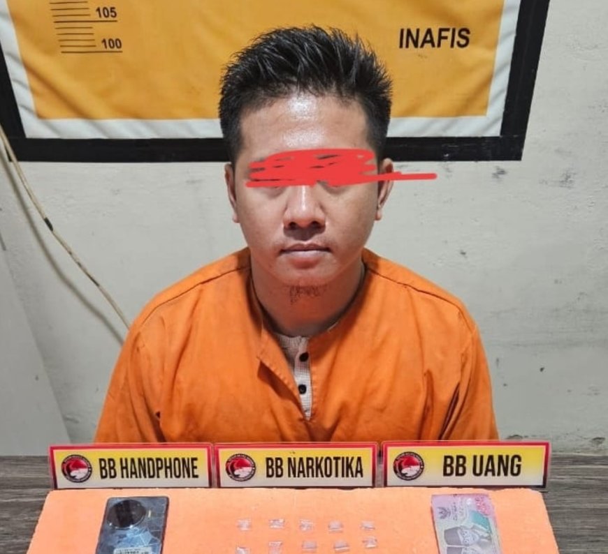 Satresnarkoba Polres Inhil Ungkap Kasus Peredaran Narkoba di Tembilahan Hulu, Satu Pengedar Diamankan