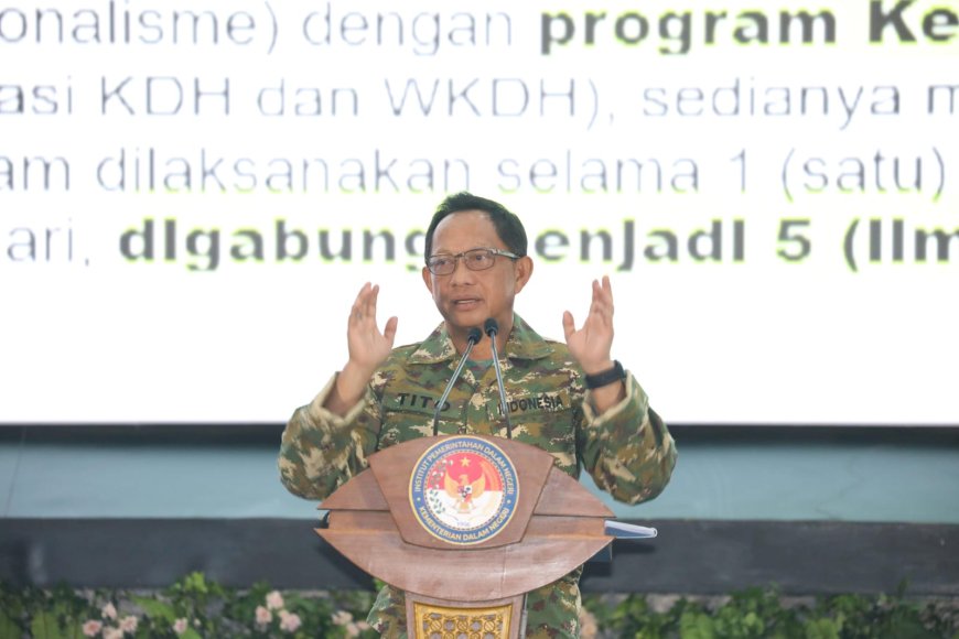 Buka Retret Gelombang II, Mendagri Jelaskan Kewajiban, Larangan, dan Sanksi Kepala Daerah