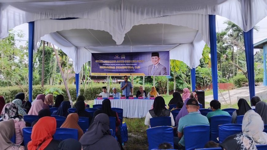 Laksanakan Reses, Anggota DPRD Riau Munawar Syahputra, SH Dengarkan Aspirasi Masyarakat