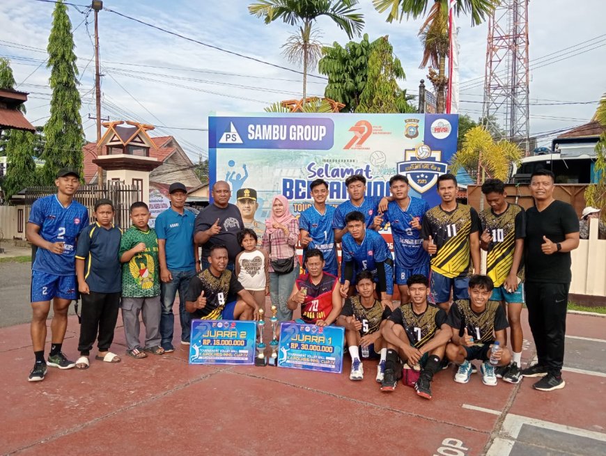 CV BRR Juarai Turnamen Voli Kapolres Inhil Cup IV 2025