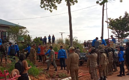 Kebun dan Rumah Warga Tanjung Banon Digusur Paksa Tim Terpadu Di Batam