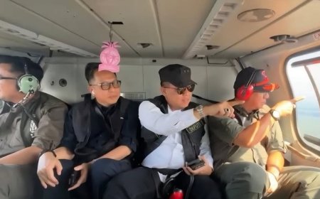 Mayjen Purwito Dampingi Kepala BNPB Letjen TNI Dr. Suharyanto, S. Sos, M.M Pada Pematauan Karhutla Di Riau