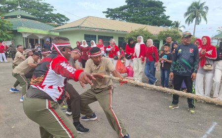 Semarak HUT RI ke-80, Kodim 0314/Inhil Gelar Berbagai Perlombaan