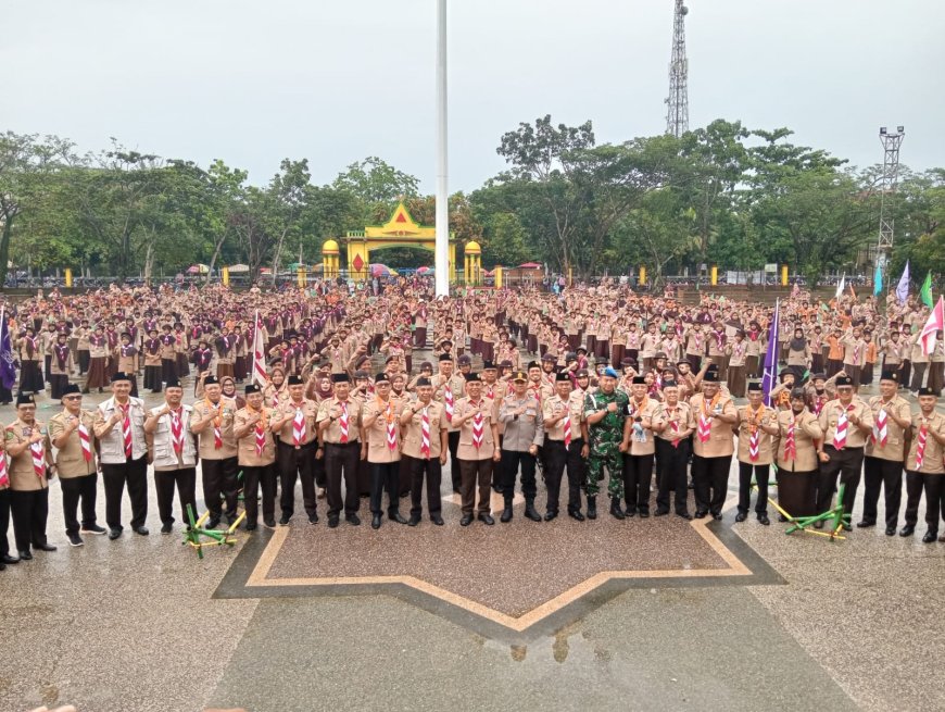 Peringatan Hari Pramuka ke 64, Kamabicab Inhil H. Herman Tekankan Peran Pramuka Bangun Ketahanan Bangsa