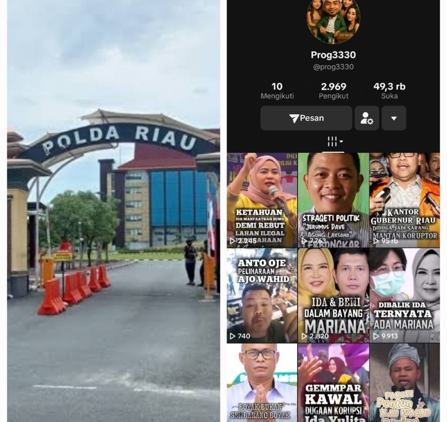 TI Diperiksa Reskrimsus Polda Riau Terkait Hoax dan Ujaran Kebencian Oleh Akun @prog3330