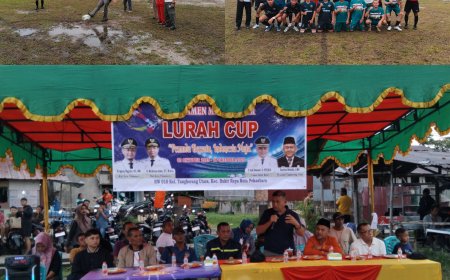 Turnamen Mini Soccer Lurah CUP Tangkerang Utara Tahun 2025 Resmi Dibuka, "Junjung Tinggi Sportivitas Serta Pengembangan Bakat"