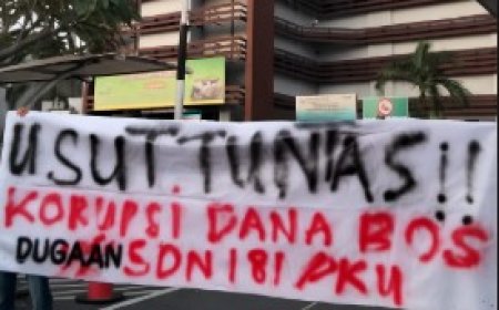 Mahasiswa Riau Gelar Aksi 10 Oktober, Soroti Dugaan Korupsi Dana BOS di SDN 181 Pekanbaru