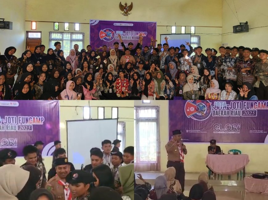 Wakil Ketua Kwarda Pramuka Riau T. Efri Syaputra, S.Sos Berikan Materi Personal Branding dan Motivasi Diri Pada Jota-Joti Fun Camp