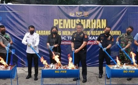 Bea Cukai Pekanbaru Musnahkan Barang Sitaan Senilai Rp20,18 Miliar