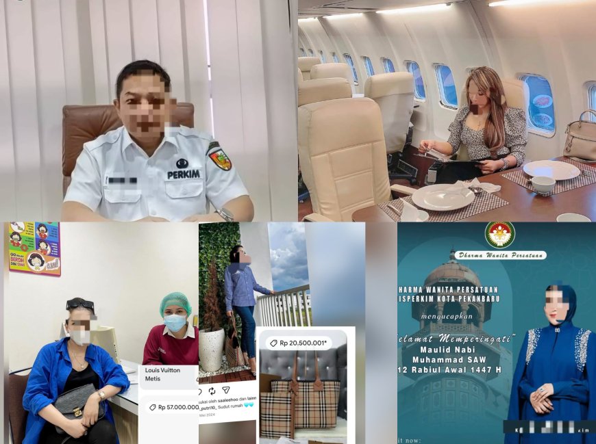 Diduga Punya Dekingan Hingga Gaya Hedonisme  Istrinya, PLT Kadis Perkim Pekanbaru Jadi Sorotan