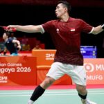 Jonatan Christie menyampaikan permohonan maaf setelah gagal menyumbang poin untuk Indonesia pada beregu putra badminton Asian Games 2026.
