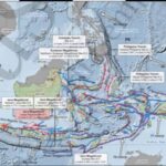 Peta 14 zona megathrust Indonesia dan sekitarnya berdasarkan Peta Sumber dan Bahaya Gempa Indonesia 2024.